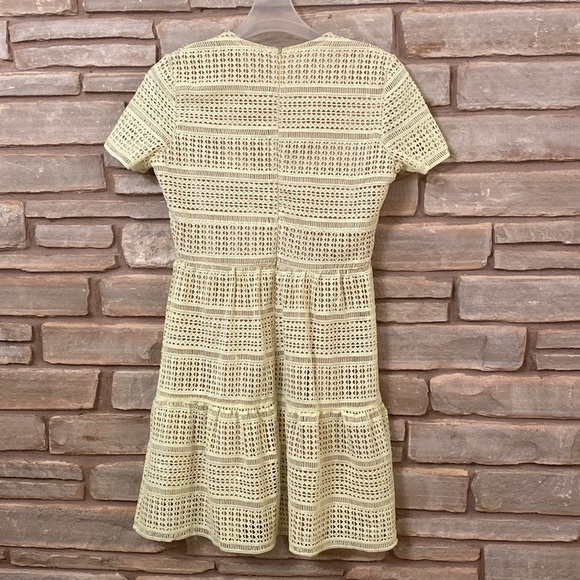 Gianni Bini Lara lace striped dress short sleeve size L - Picture 5 of 11